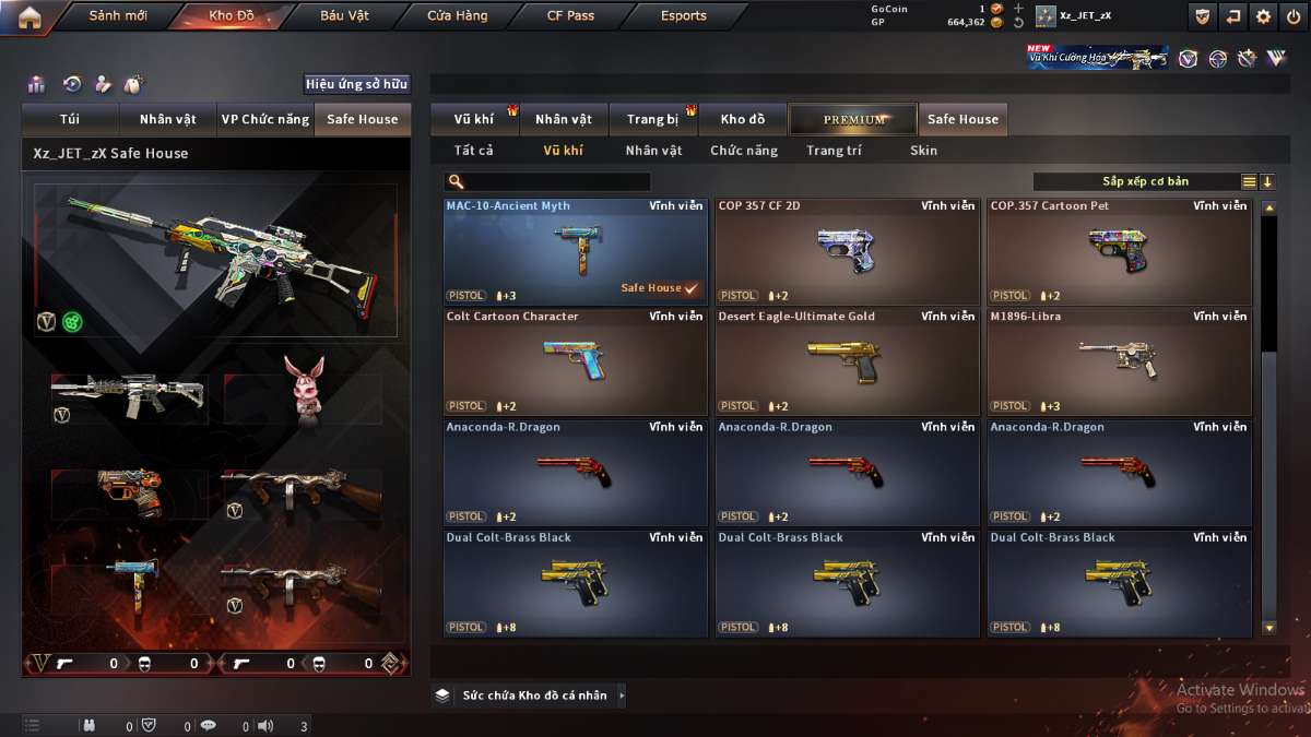 shop acc cf uy tin gia re